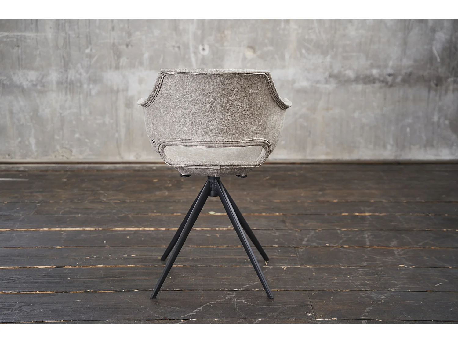 Drehstuhl - Cremeweiß Microfaser - ZAJA