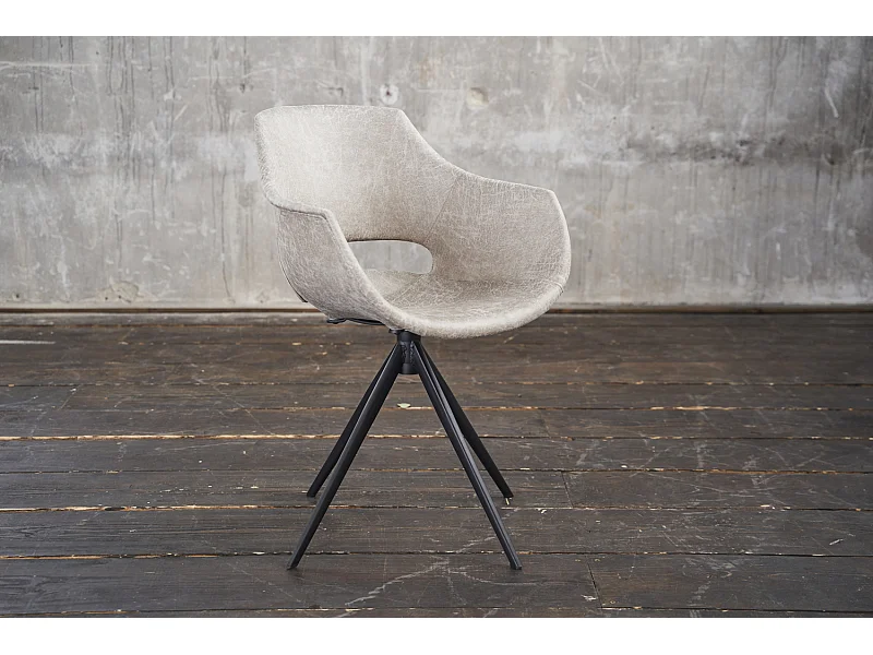 Fauteuil - blanc crème microfibre - ZAJA