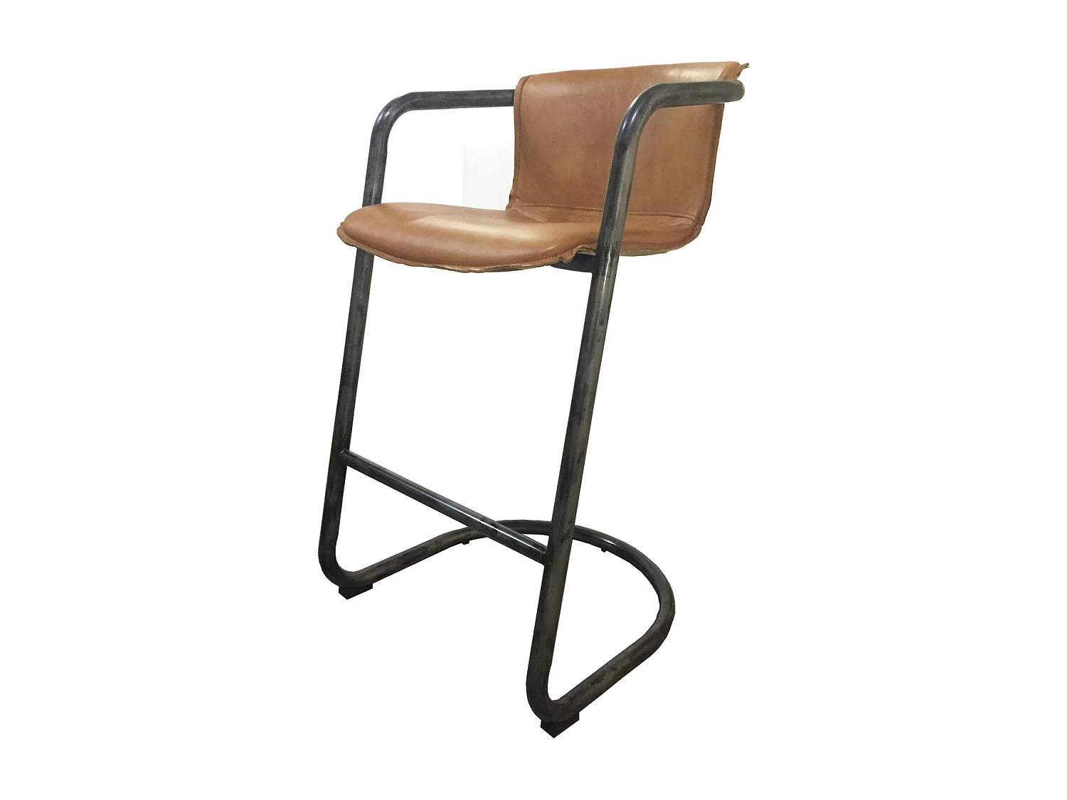 Barhocker - Braun Leder - TRIVIA