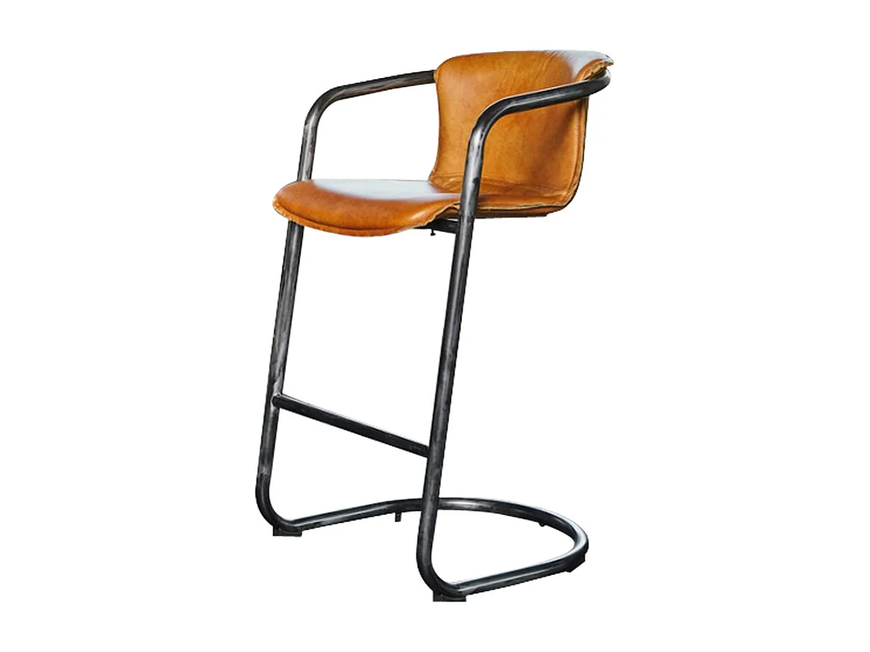 Tabouret - marron cuir - TRIVIA