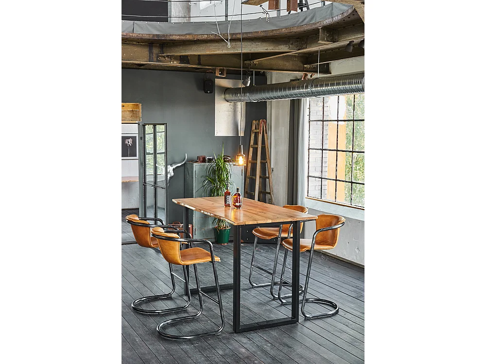 Tabouret - marron cuir - TRIVIA