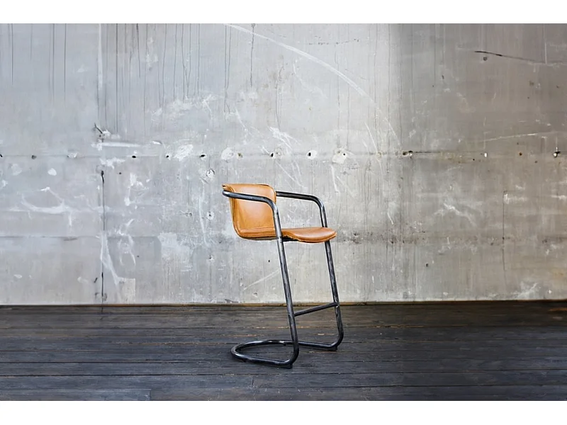 Barhocker - Braun Leder - TRIVIA