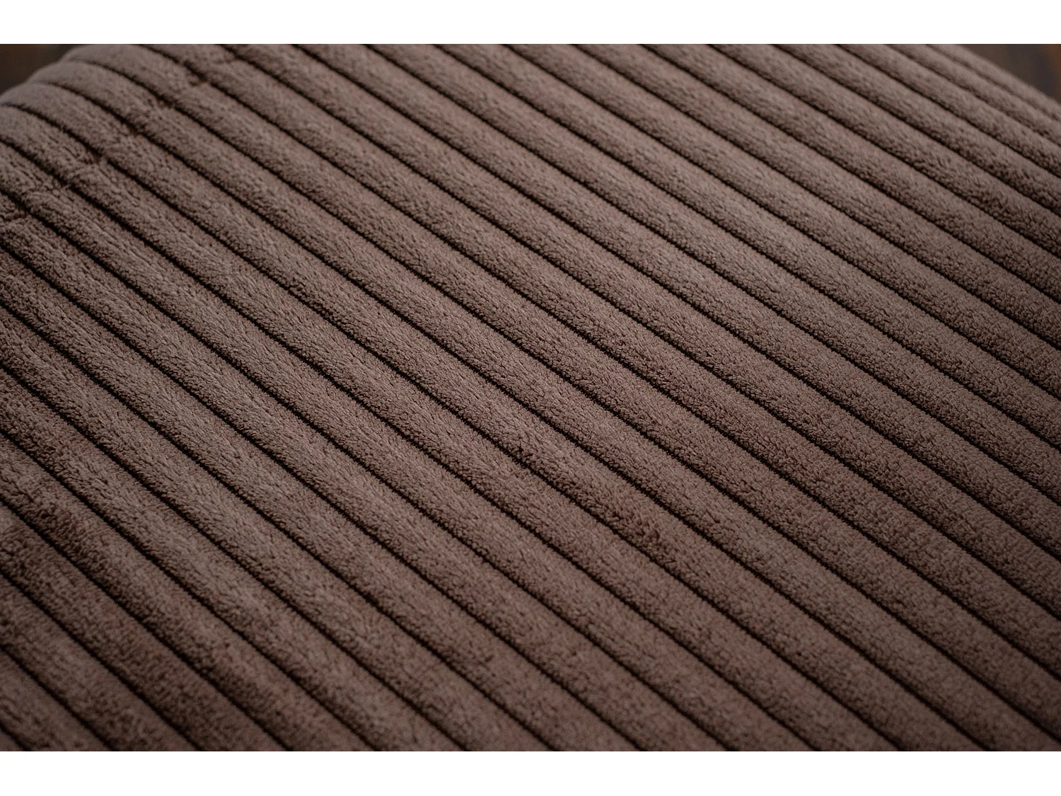 Chaise rembourrée - marron Velours côtelé - LENA
