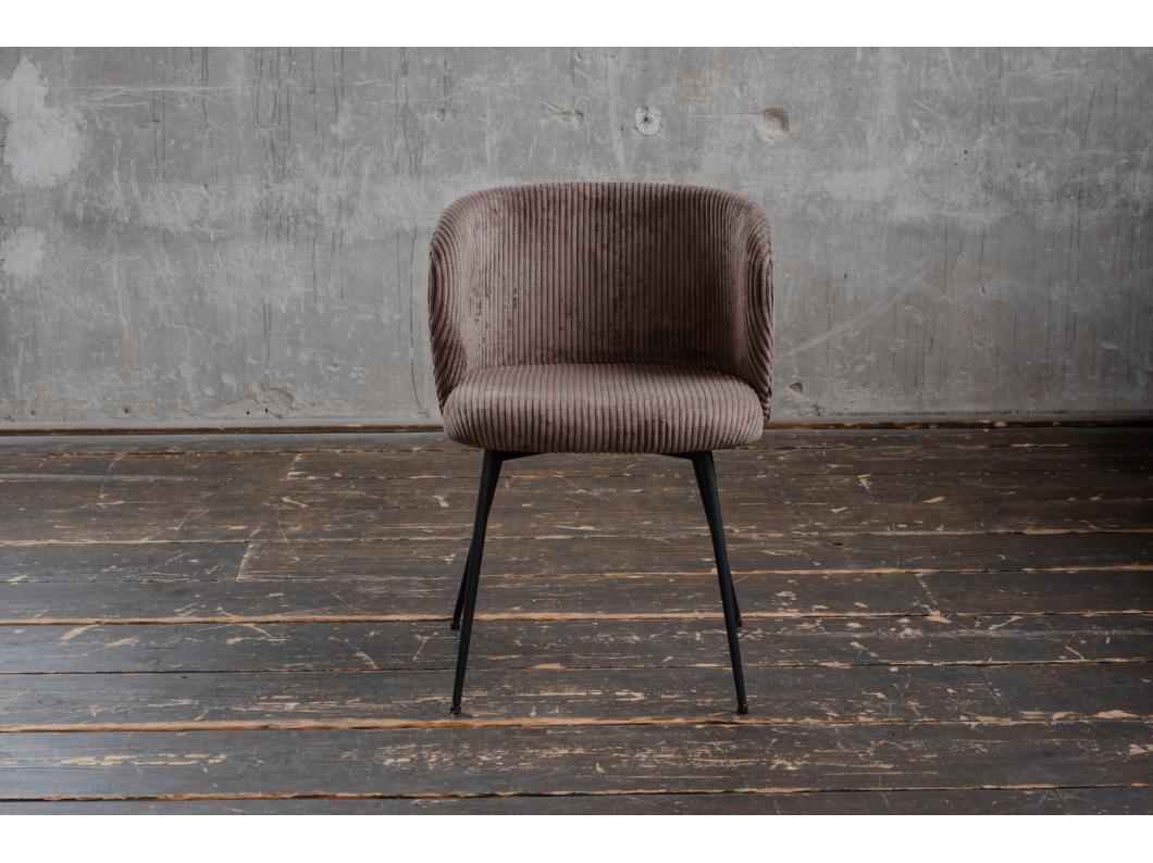 Esszimmerstuhl - Braun Cord - LENA