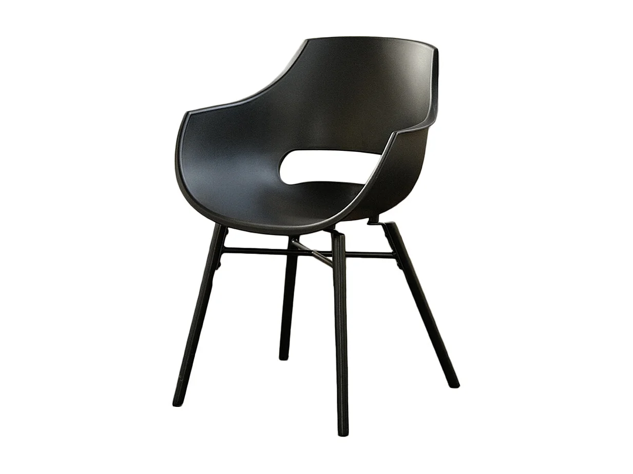 Fauteuil - Noir Plastique, bois - ZAJA