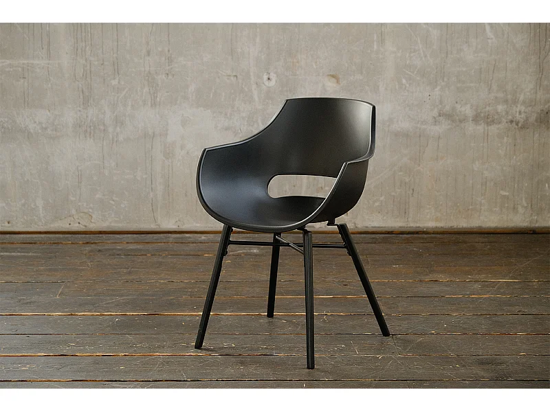 Chaise - Noir plastique - ZAJA