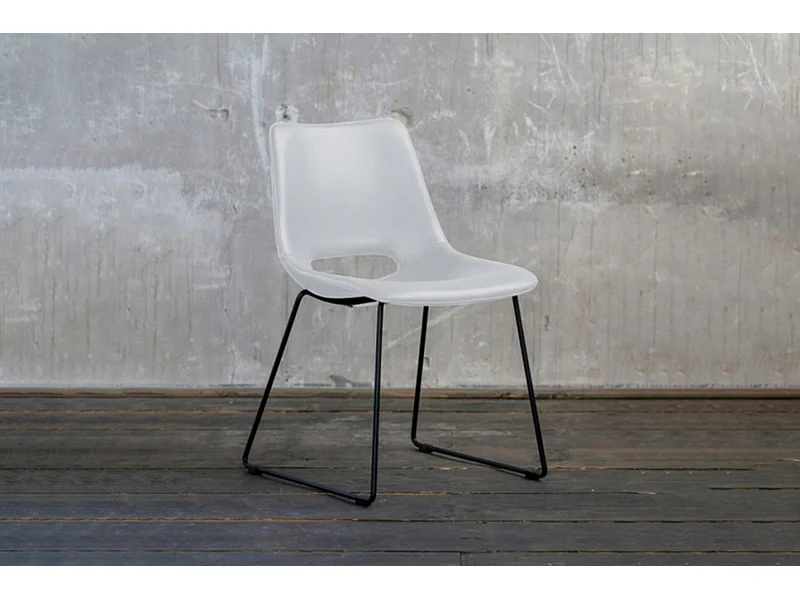 Stuhl - Weiß Kunstleder - ASCO