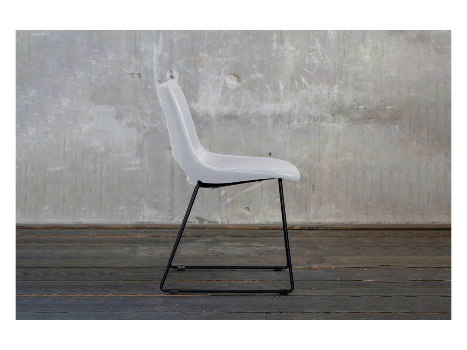 Stuhl - Weiß Kunstleder - ASCO