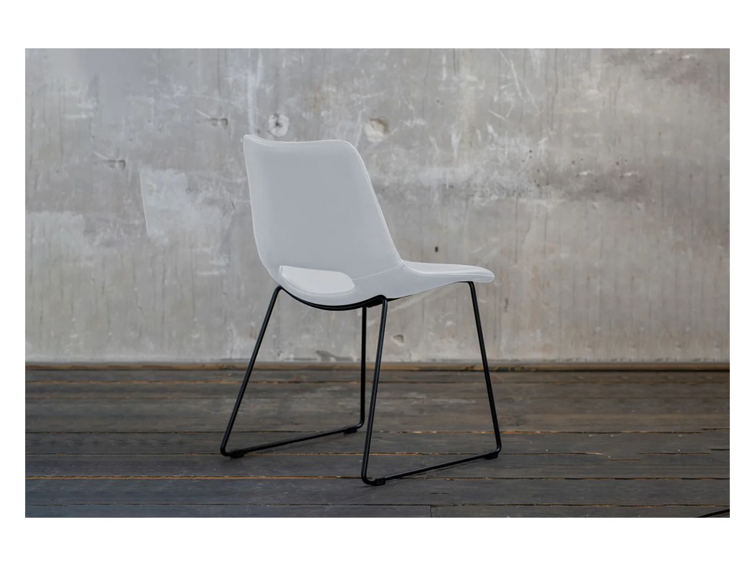 Stuhl - Weiß Kunstleder - ASCO