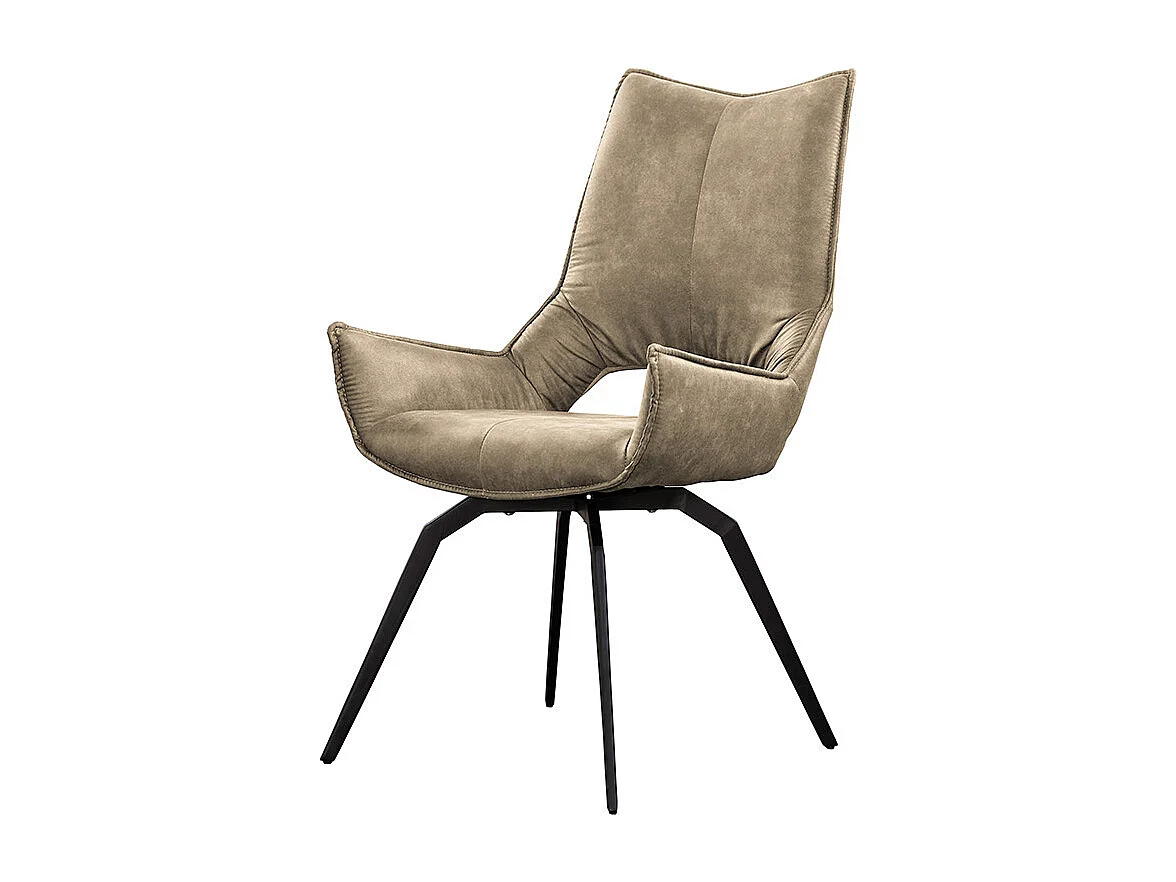 Fauteuil - beige tissu tissé - SIVO