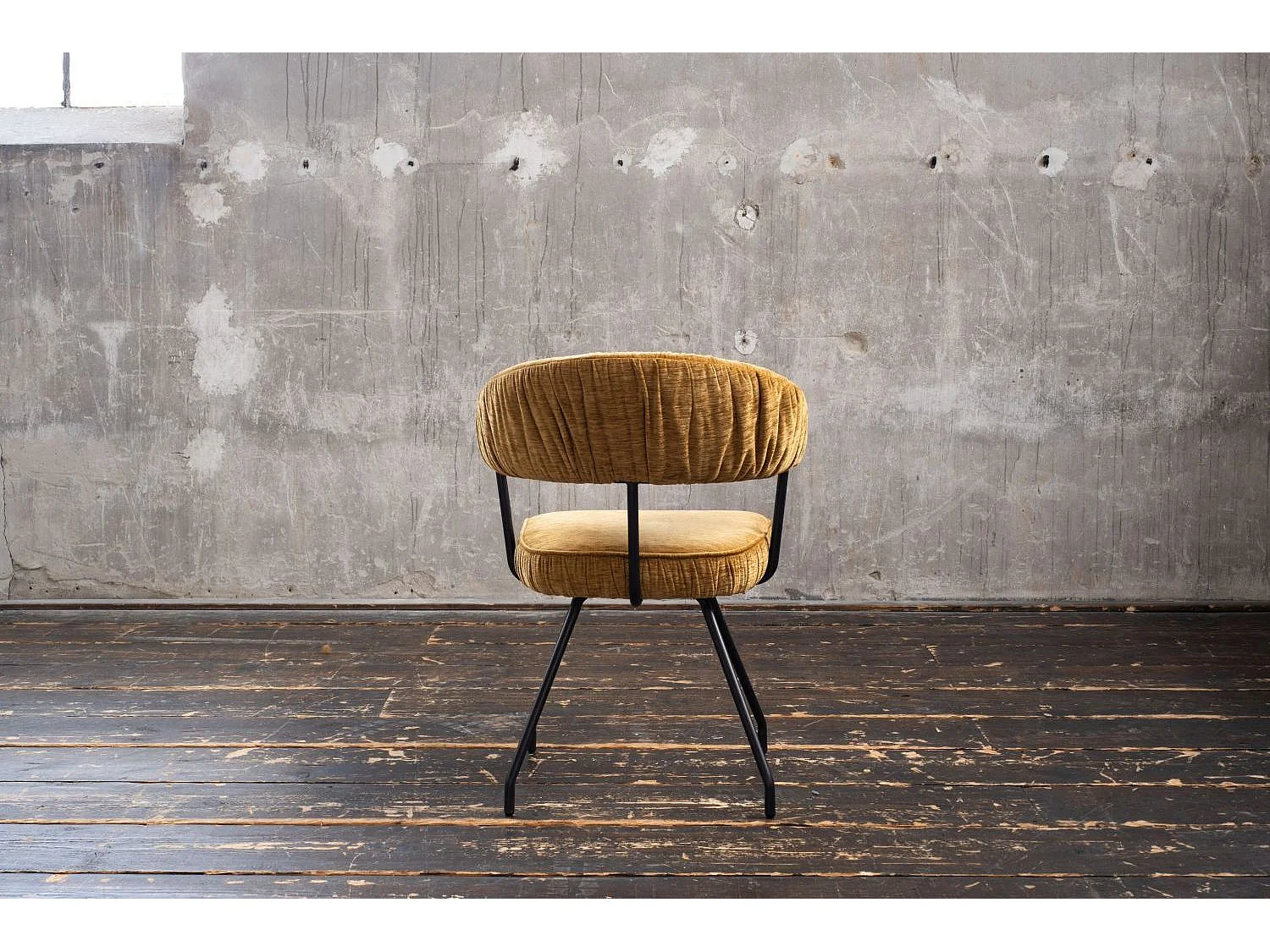 Esszimmerstuhl - Gold Webstoff - RUNA