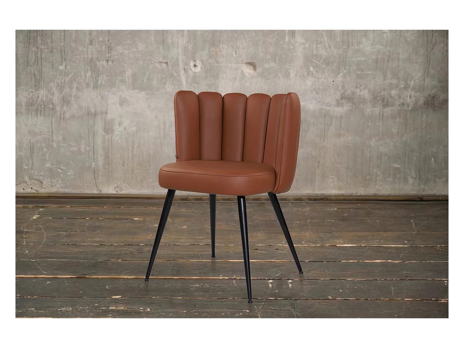 Chaise - marron cuir - JADA