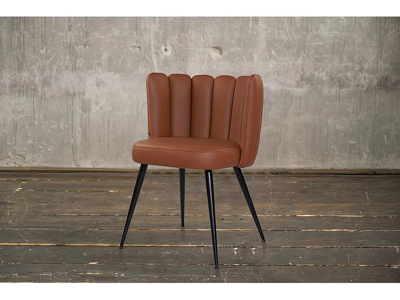 Chaise - marron cuir - JADA