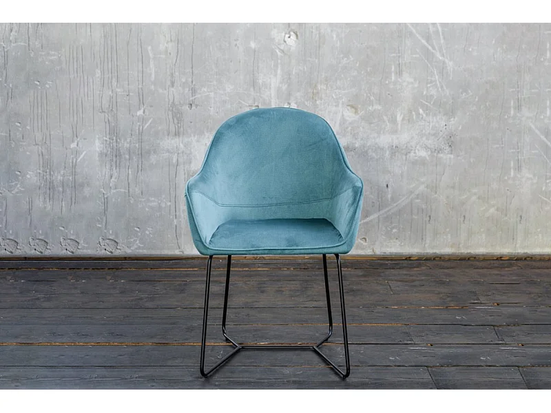 Silla - Azul tela tejida - ZINA