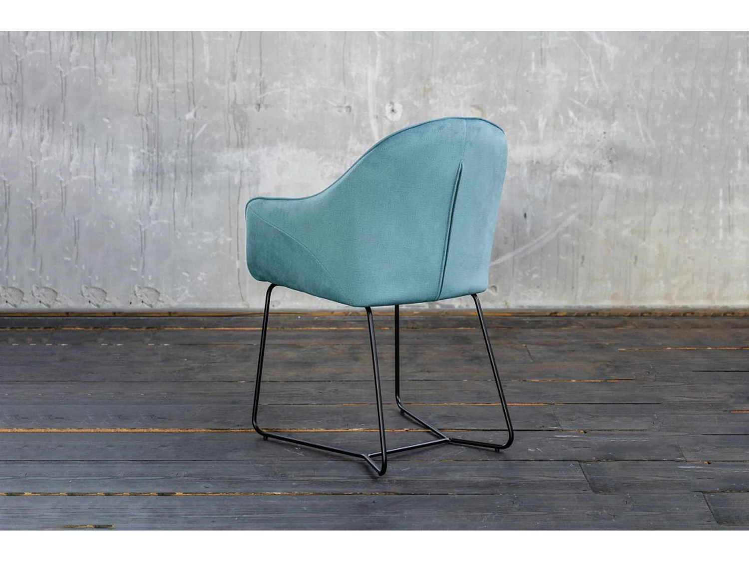 Esszimmerstuhl - Blau Webstoff - ZINA