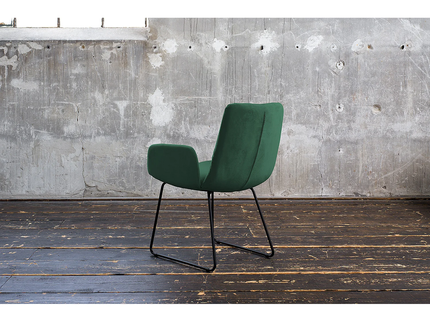 Sillón - verde esmeralda terciopelo - NEW CHARME