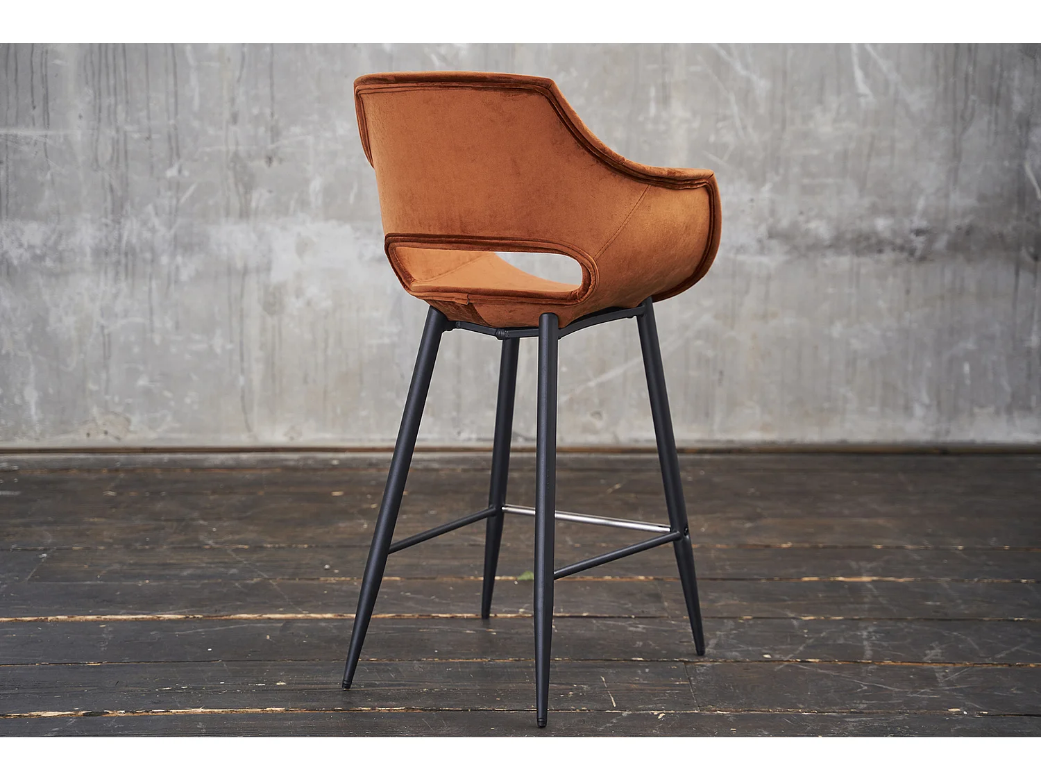 Barhocker - Braun Velvet - ZAJA