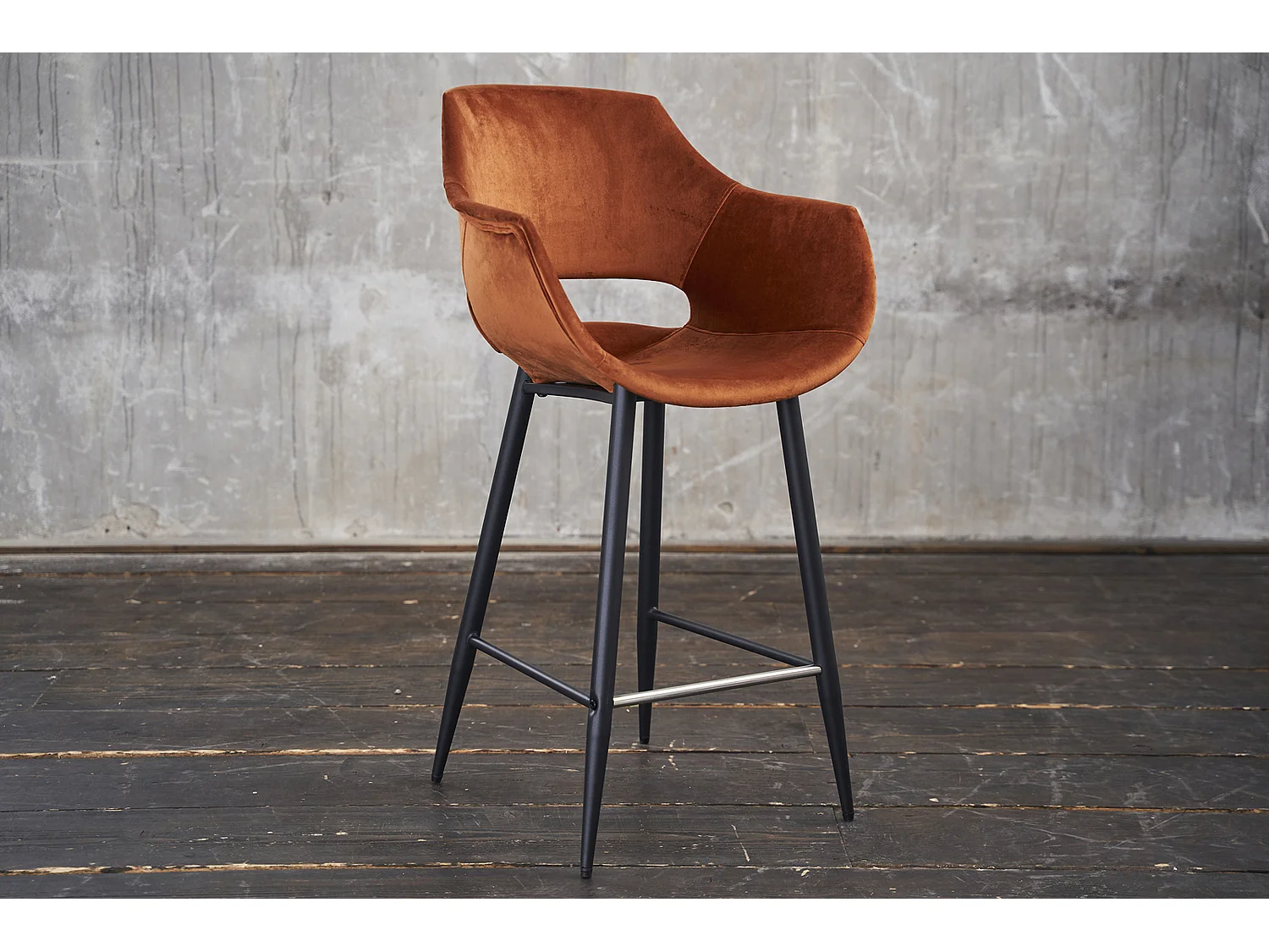 Barhocker - Braun Velvet - ZAJA