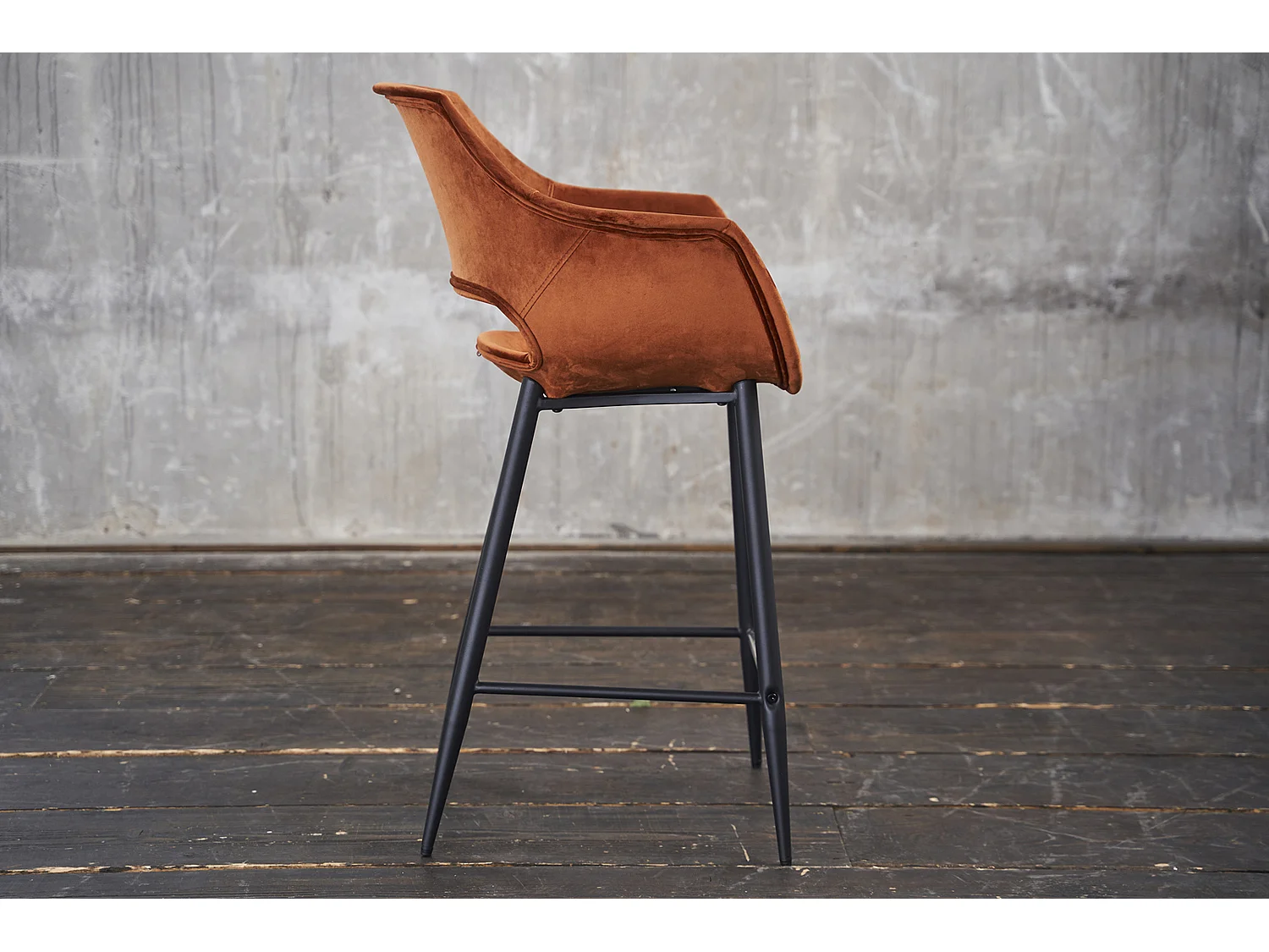 Barhocker - Braun Velvet - ZAJA