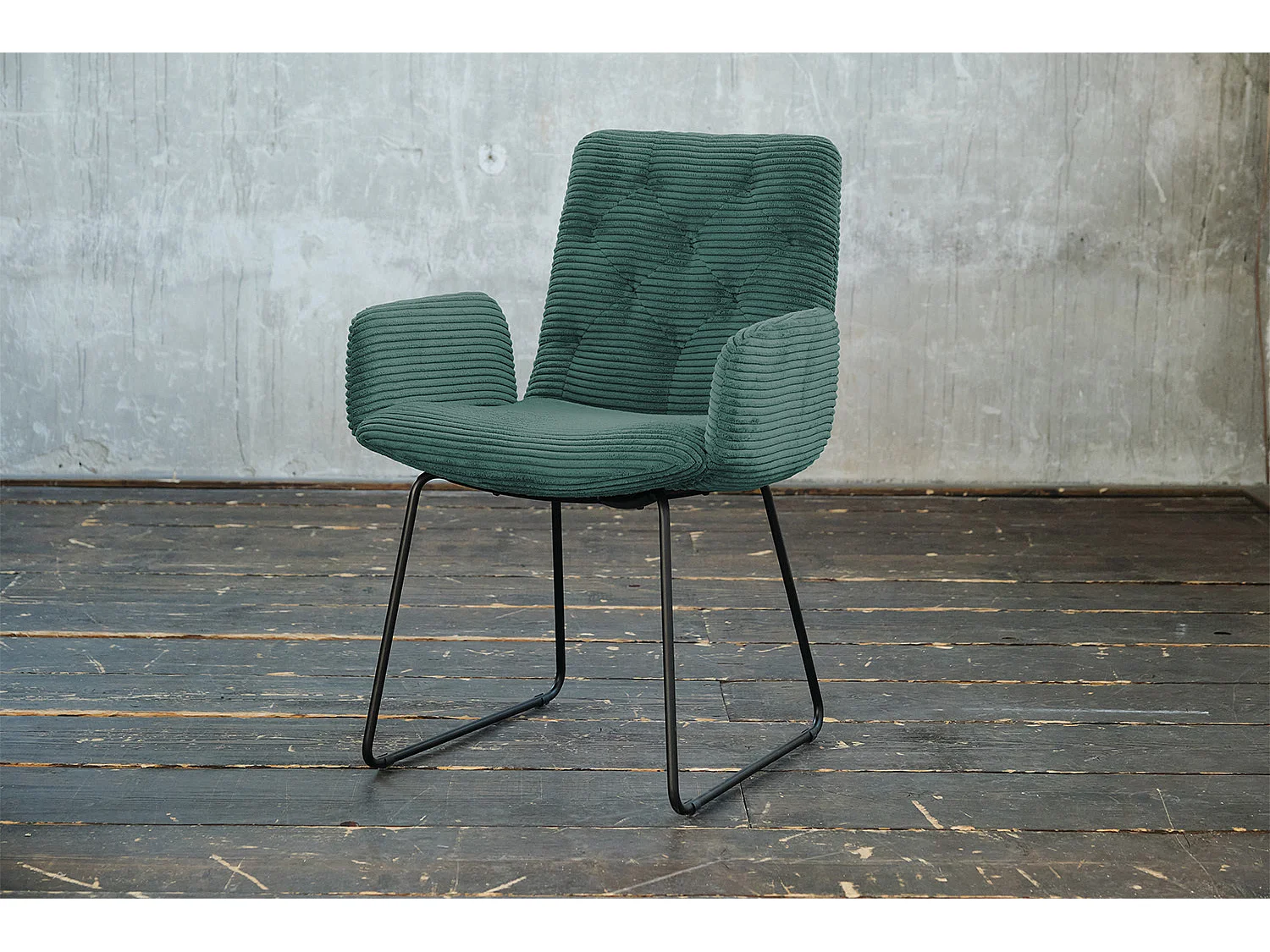 Silla - verde esmeralda Pana - CHARME