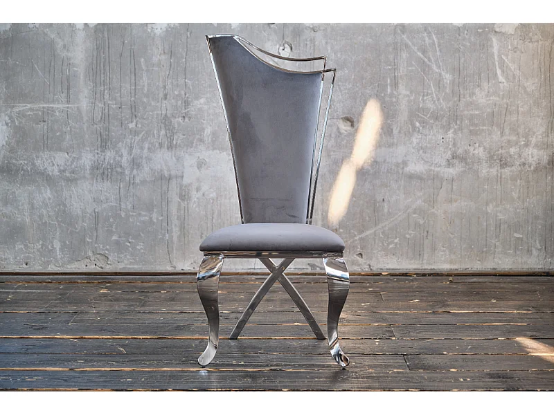 Sedia - Grigio velluto - AMALIA