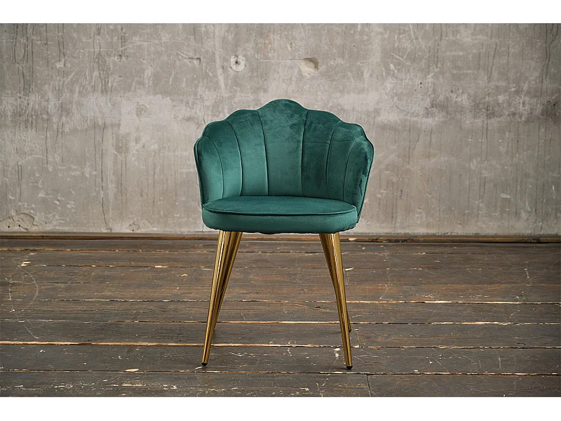 Esszimmerstuhl - Grün Velvet - SALLY