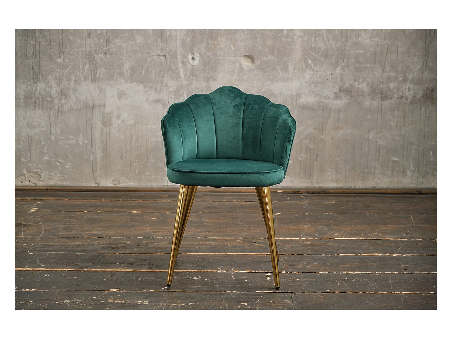 Chaise - Vert Velours - SALLY
