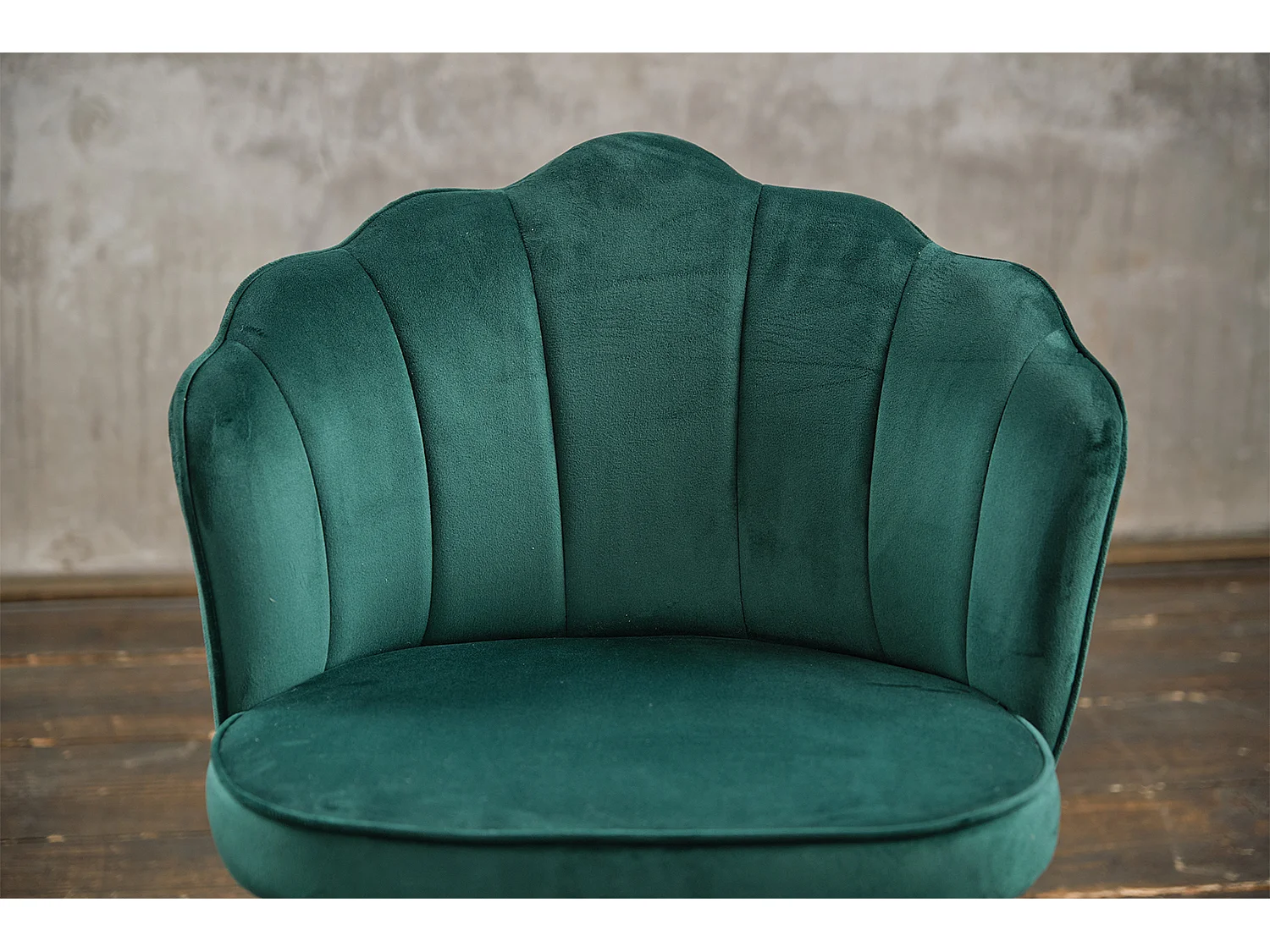 Chaise rembourrée - Vert Velours - SALLY