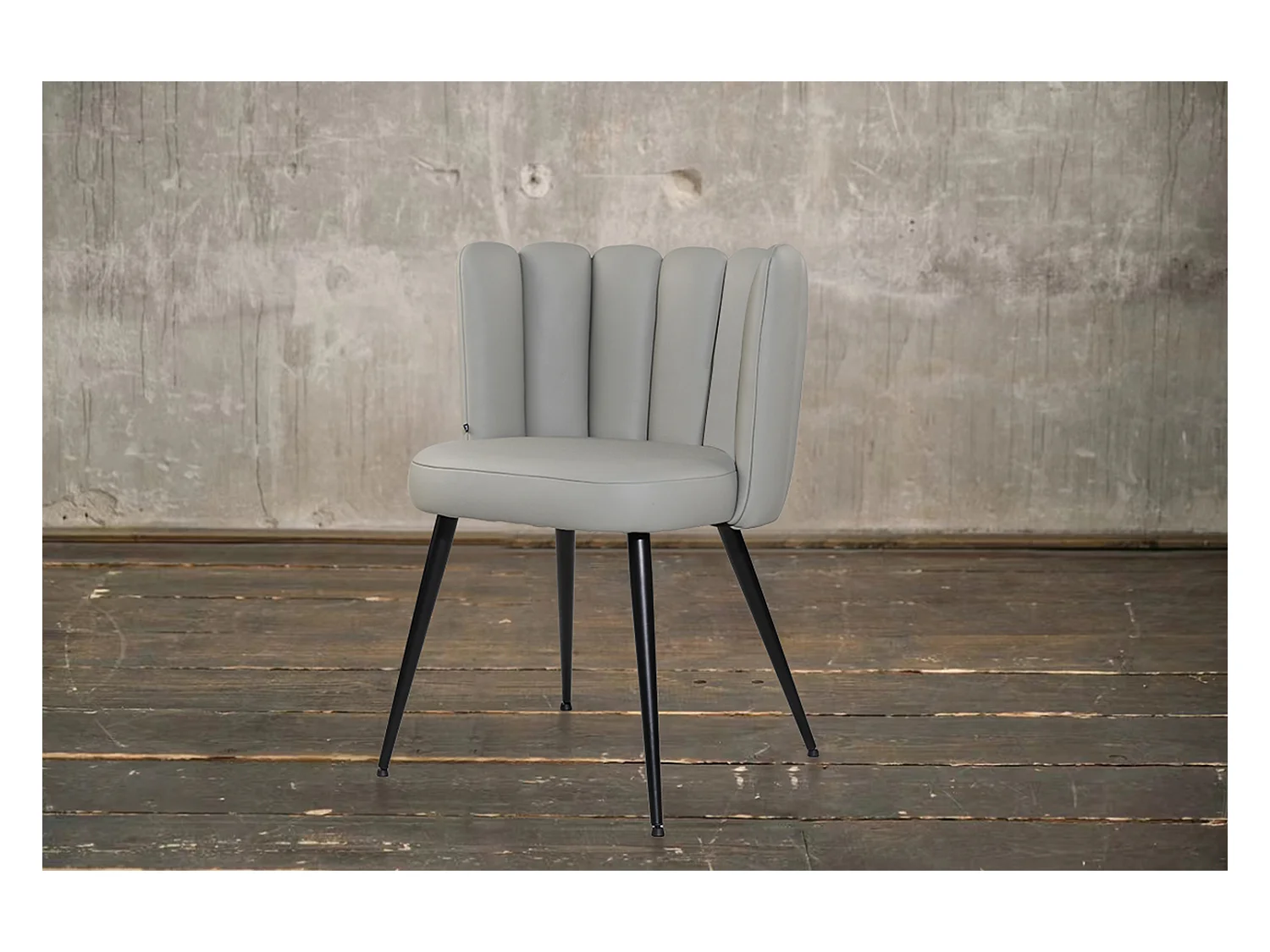 Chaise - Gris cuir - JADA