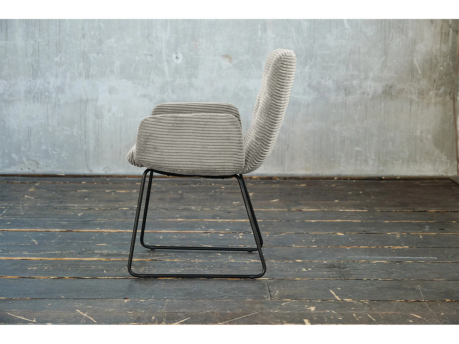 Stuhl - Steingrau Cord - CHARME