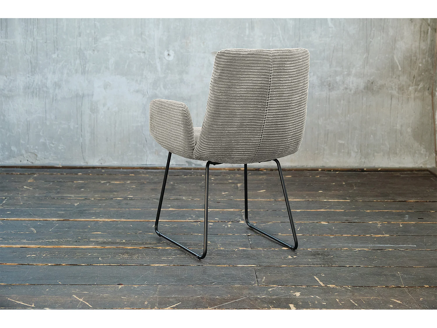 Stuhl - Steingrau Cord - CHARME