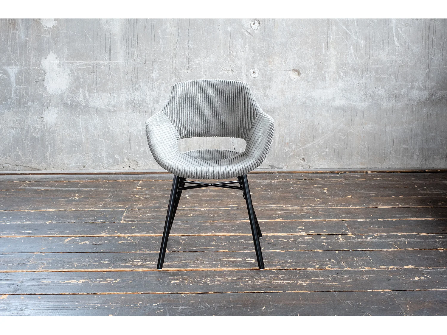 Eetkamerstoel - Grijs Koord - ZAJA