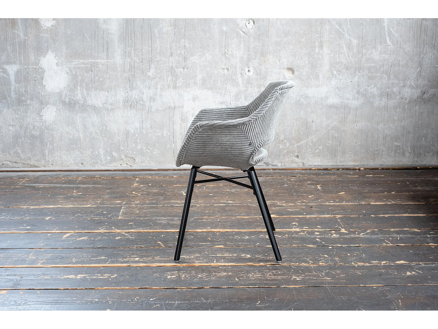 Eetkamerstoel - Grijs Koord - ZAJA