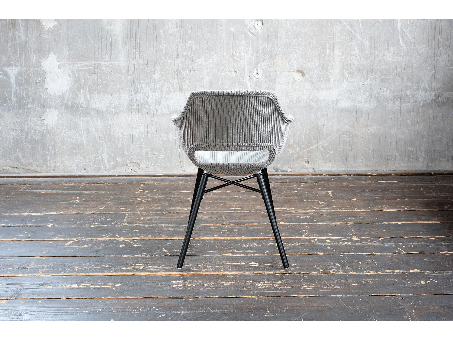 Eetkamerstoel - Grijs Koord - ZAJA