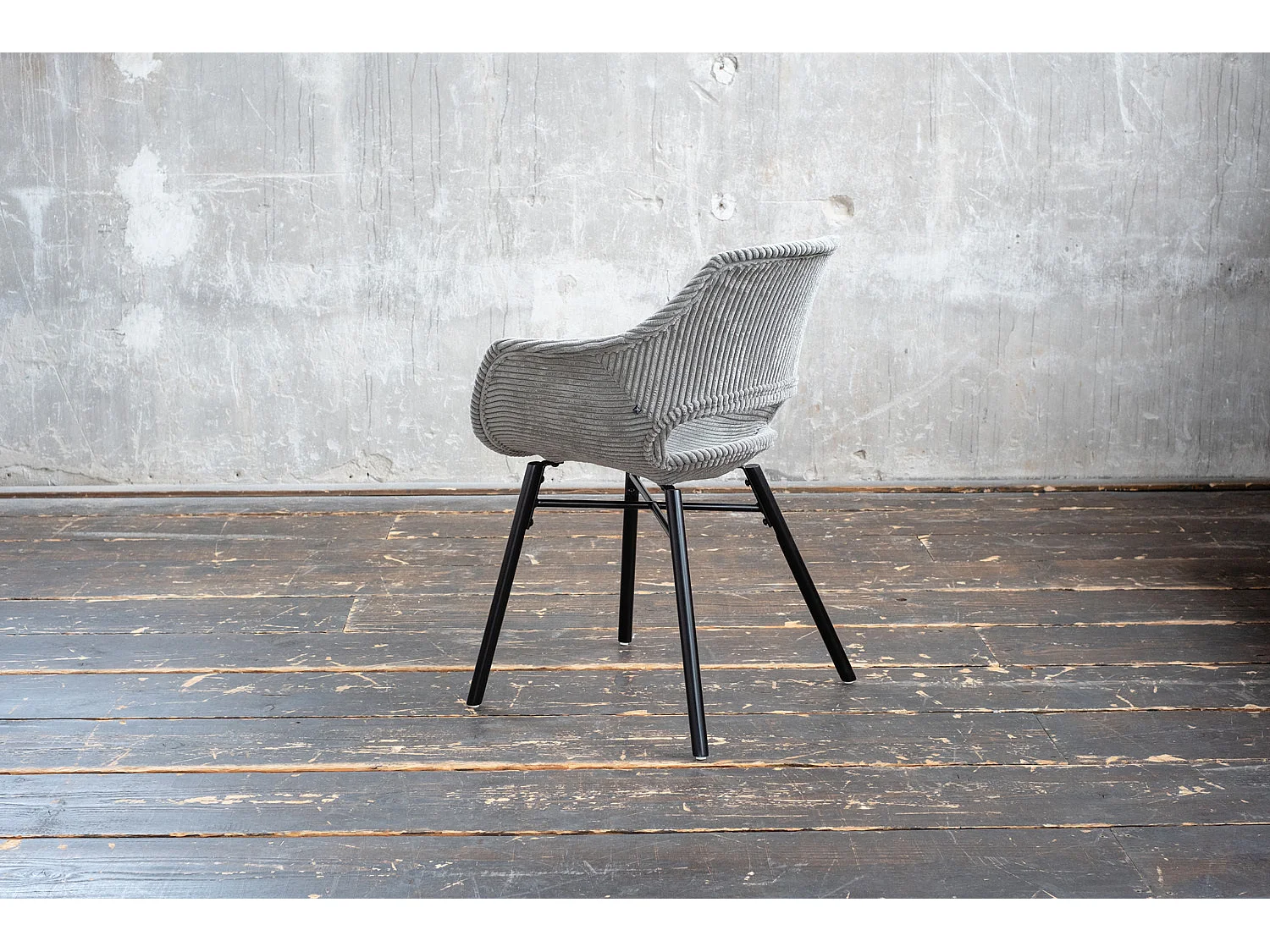 Esszimmerstuhl - Grau Cord - ZAJA