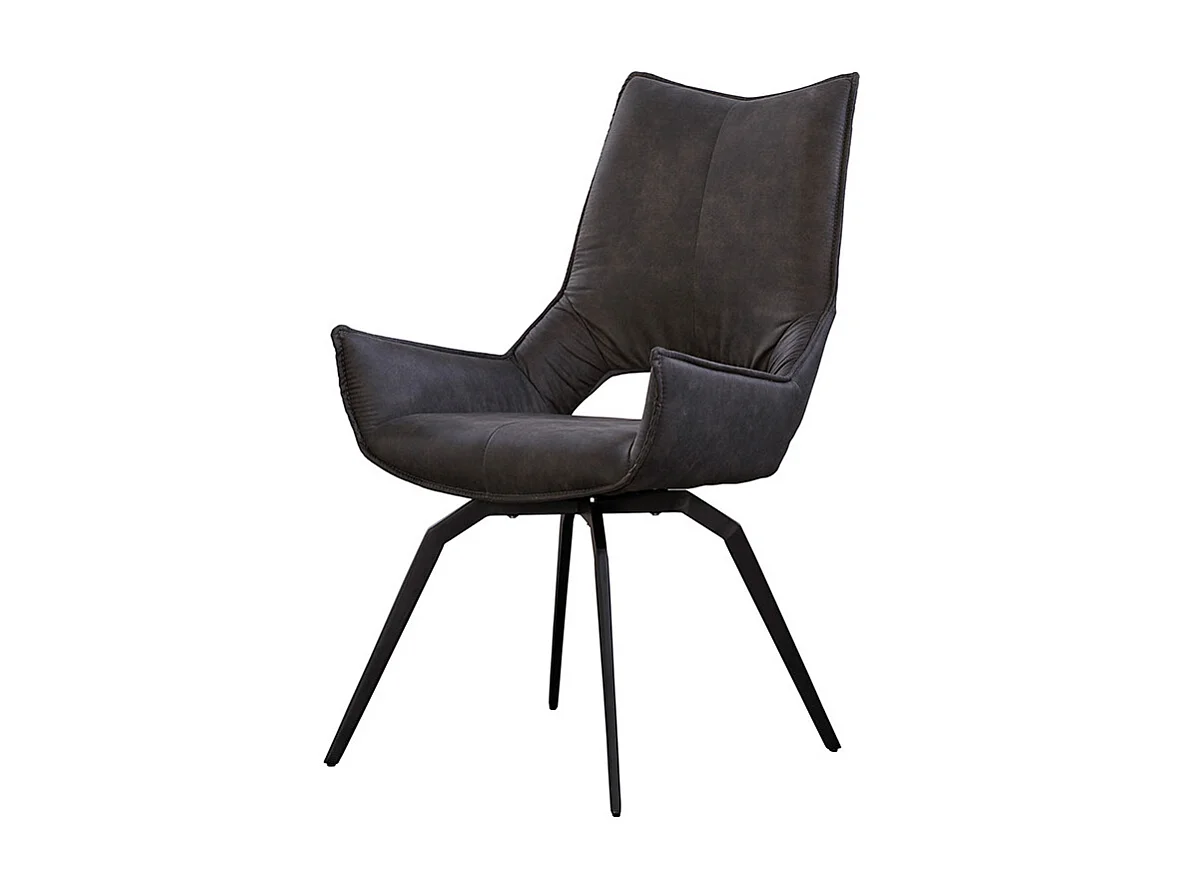 Fauteuil - anthracite tissu tissé - SIVO