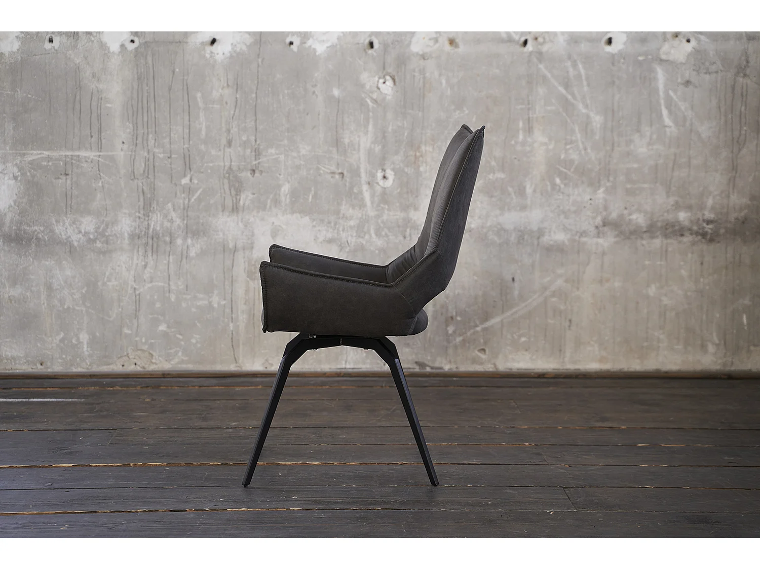 Fauteuil - anthracite tissu tissé - SIVO