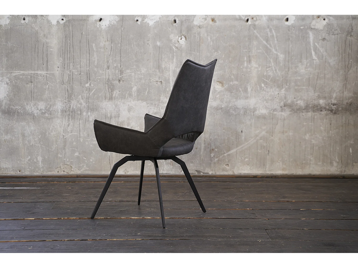Fauteuil - anthracite tissu tissé - SIVO