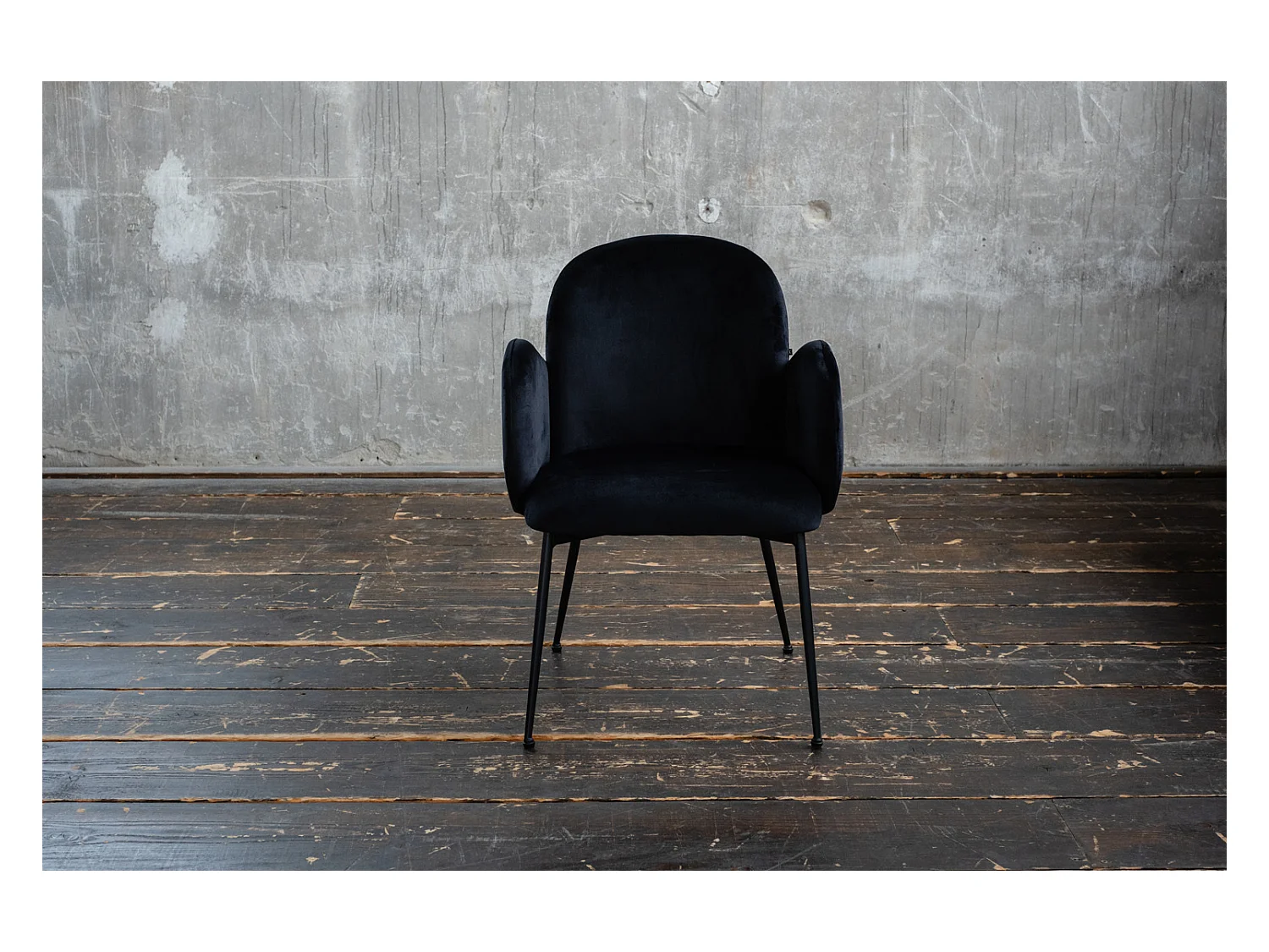 Chaise - Noir Velours - DEON