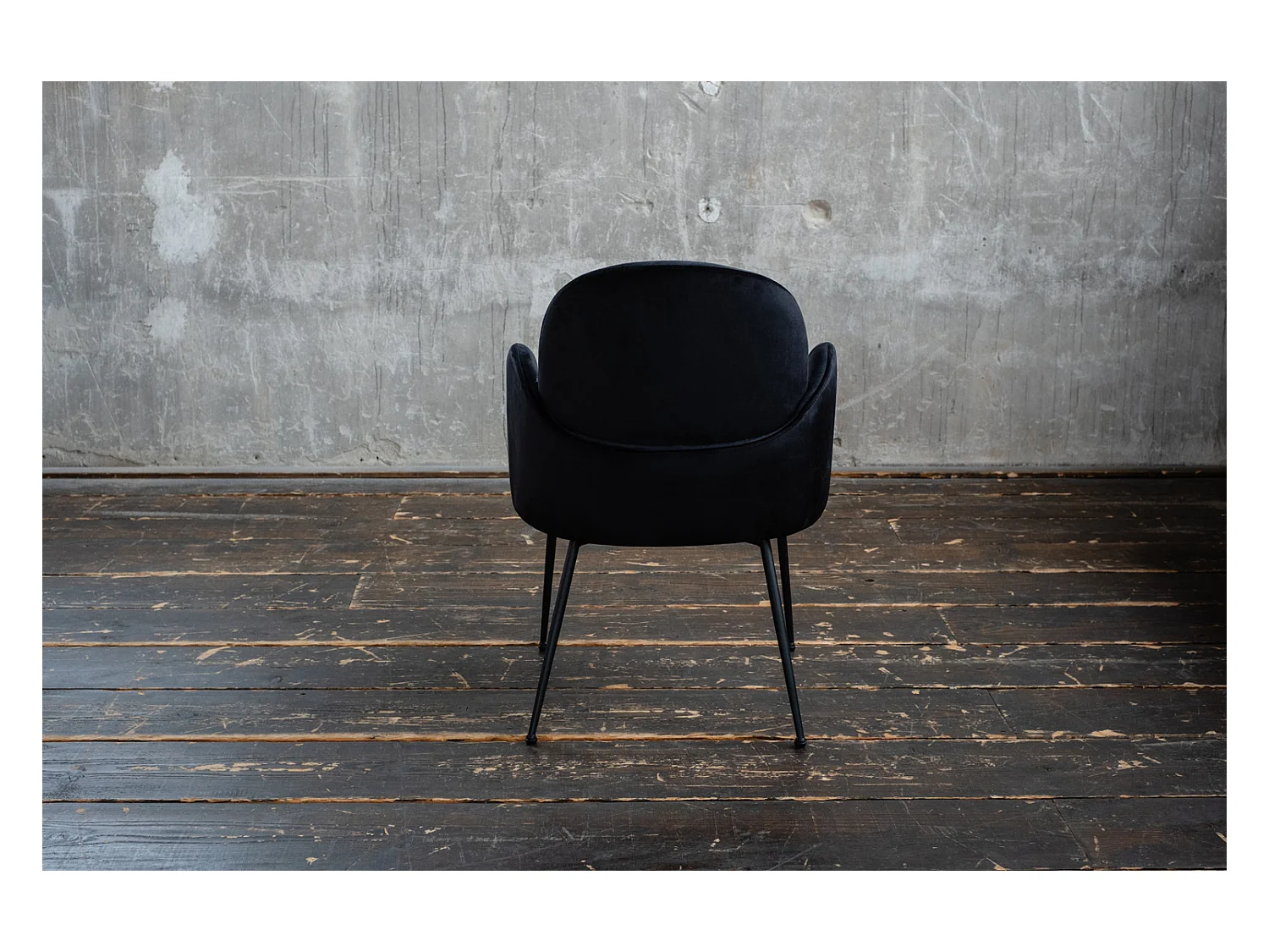 Esszimmerstuhl - Schwarz Velvet - DEON