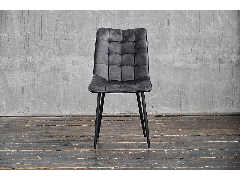 Stuhl - Anthrazit Velvet - CLARA