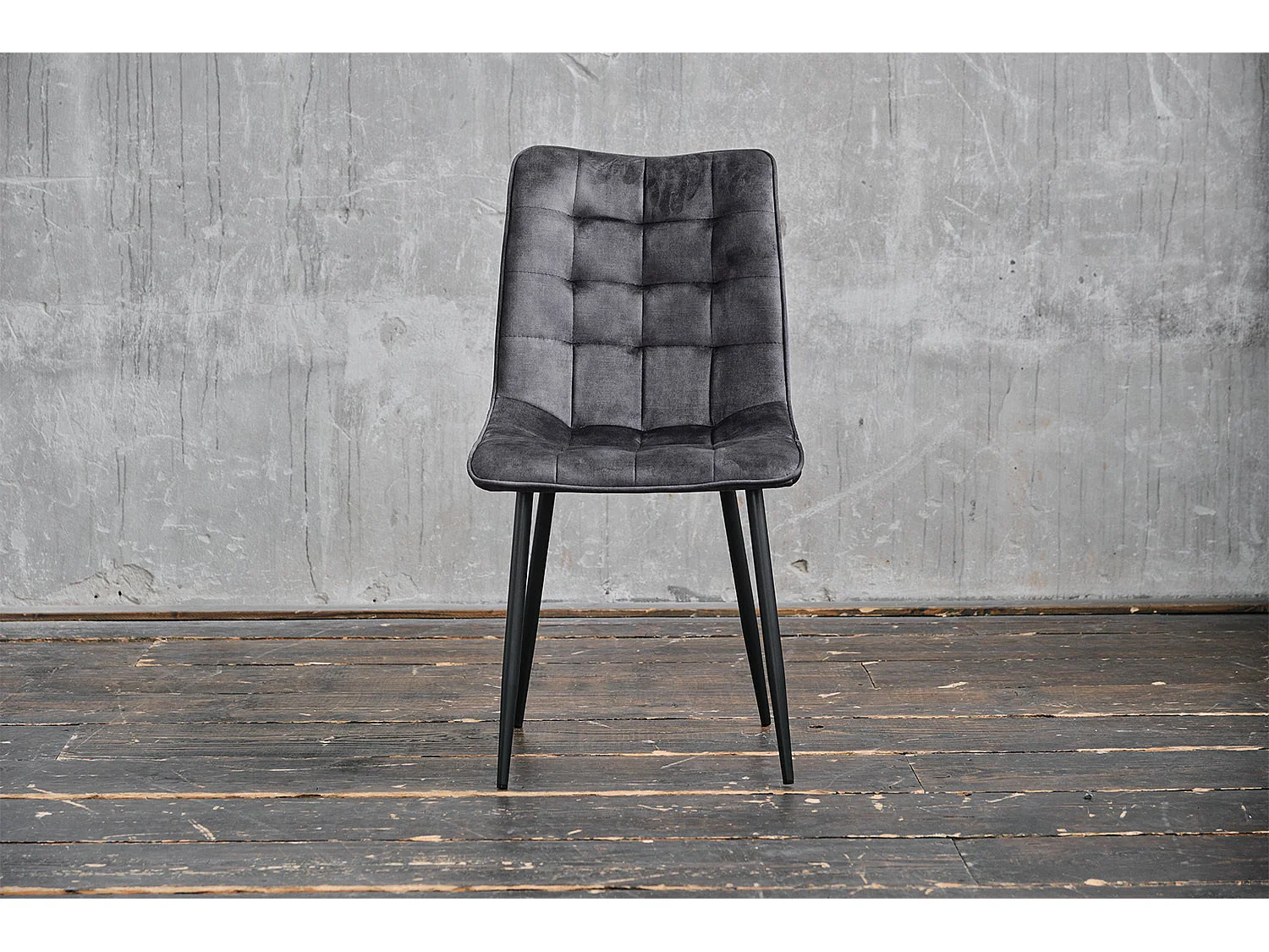 Stuhl - Anthrazit Velvet - CLARA