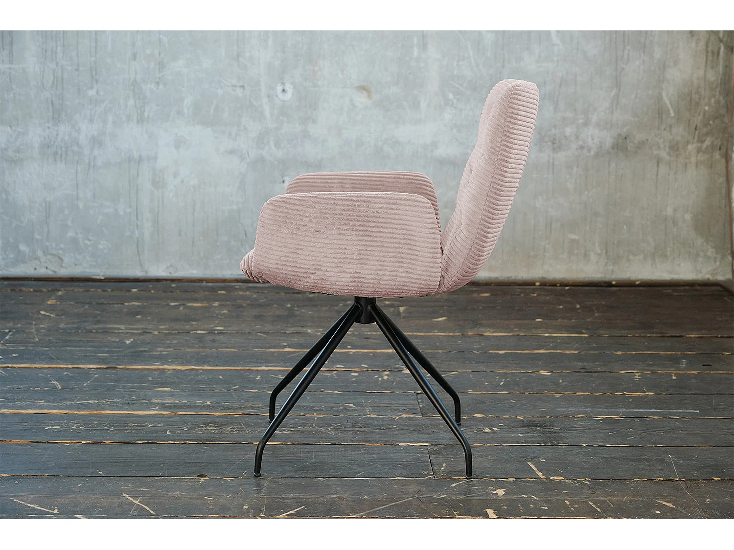 Armlehnenstuhl - Pink Cord - CHARME