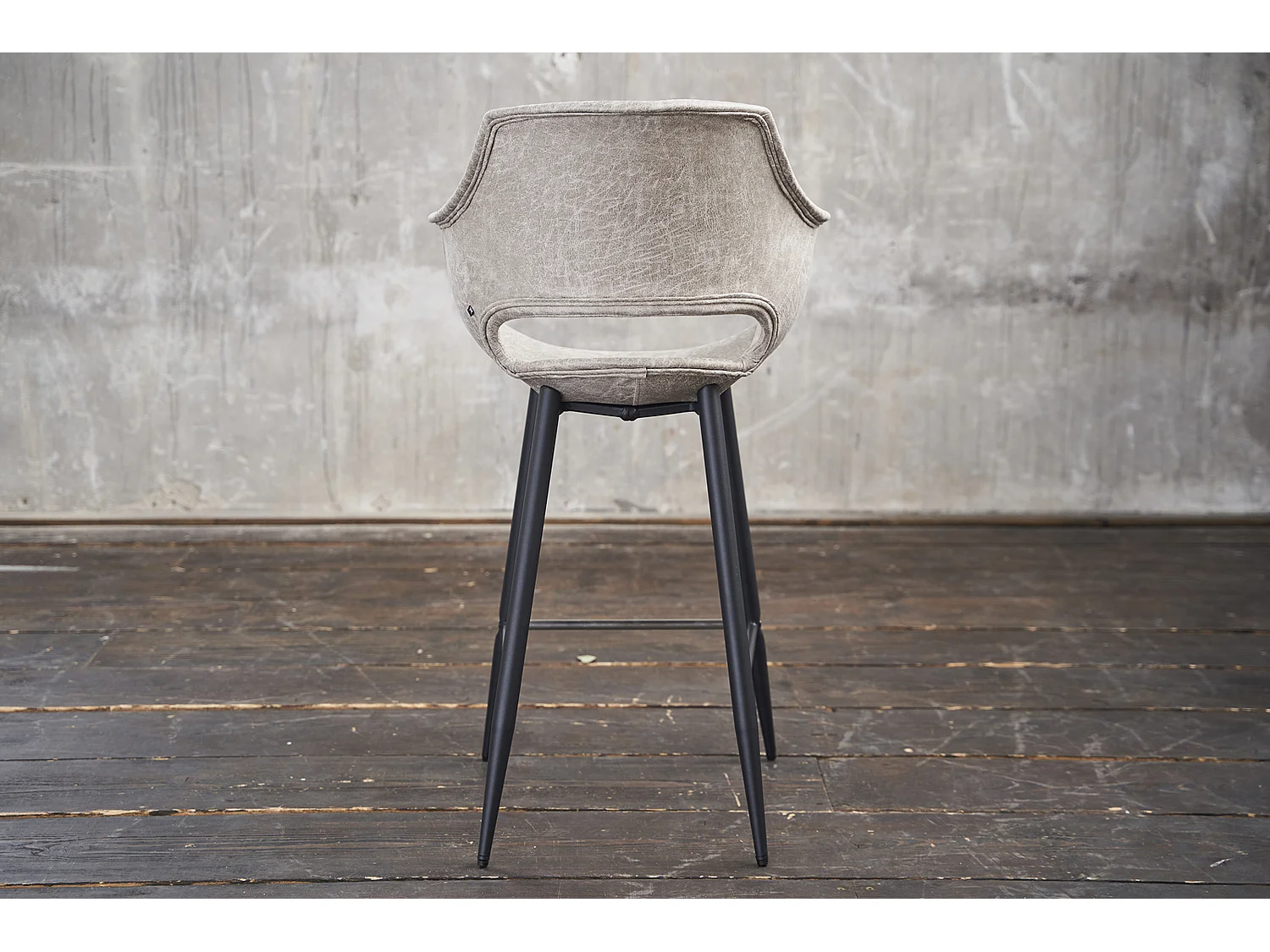 Barhocker - Weiß Microfaser - ZAJA