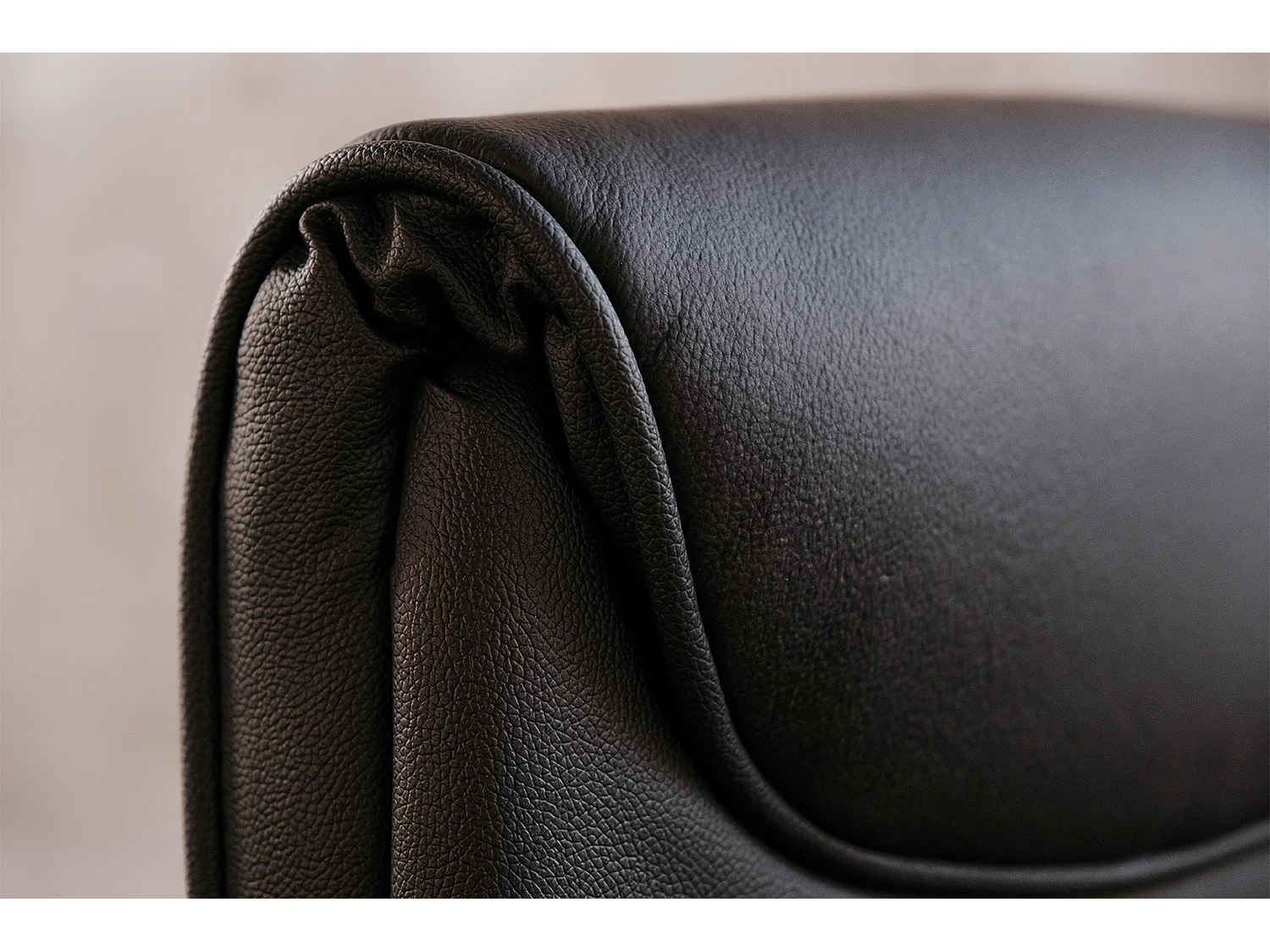 silla - Negro piel - 72 x 72 cm - ALEXIS