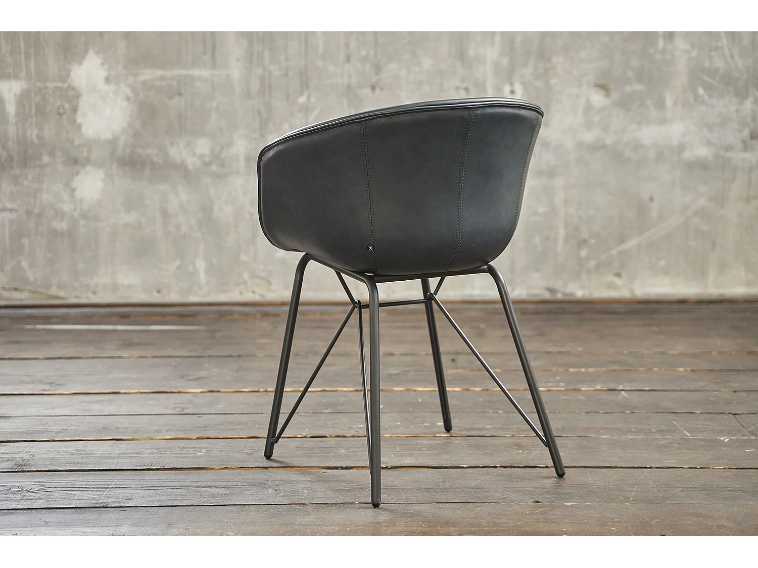 silla - Azul cuero sintético - DANI