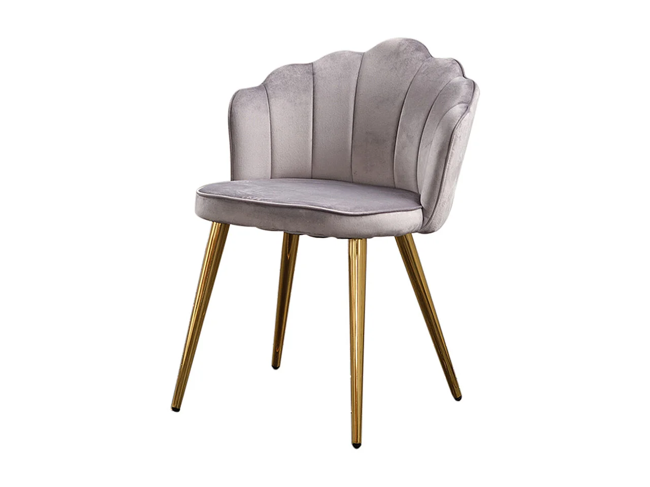 Chaise - argent Velours - SALLY