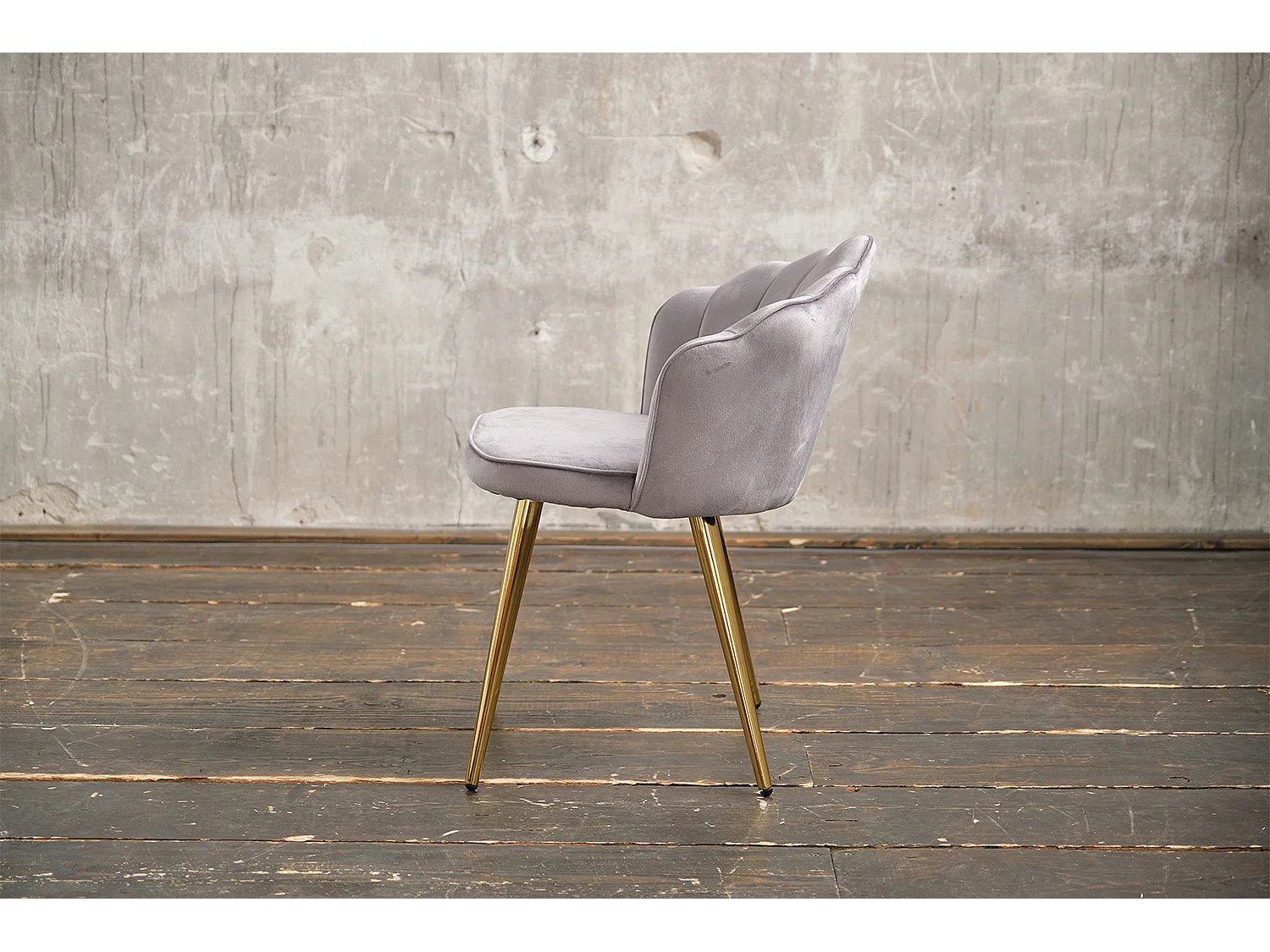 Esszimmerstuhl - Silber Velvet - SALLY