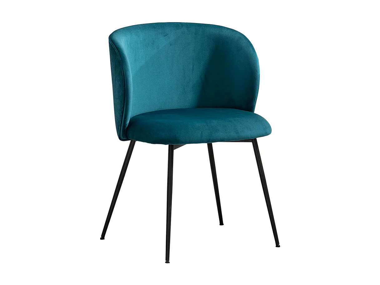 Chaise - Pétrole Velours - LENA