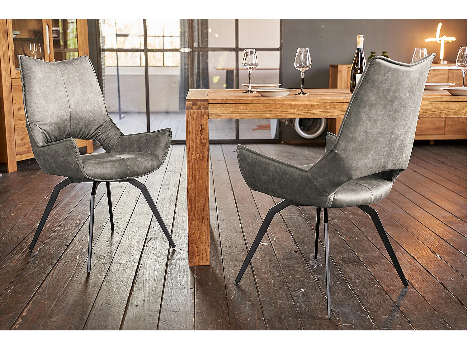 Fauteuil - gris clair tissu tissé - SIVO